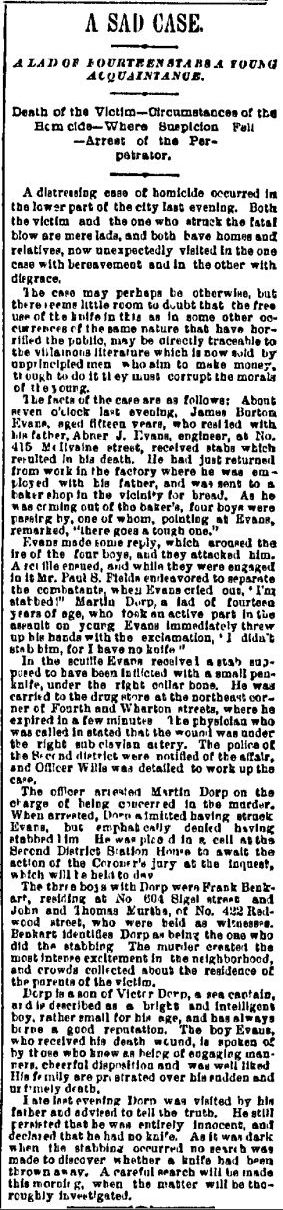 Tuesday, January 4, 1881 Paper: Philadelphia Inquirer (Philadelphia, Pennsylvania) Volume: CIV ,Page: 1
